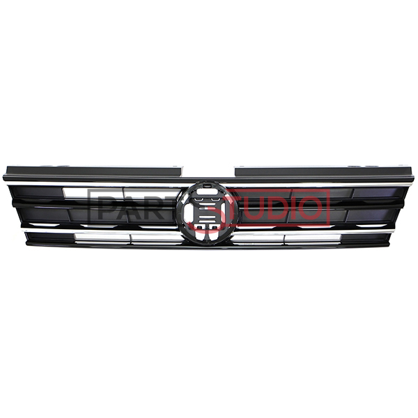 Grille de calandre, noire et chromé, avec emplacement sigle