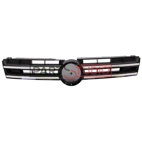 Grille de calandre, noire, avec chrome