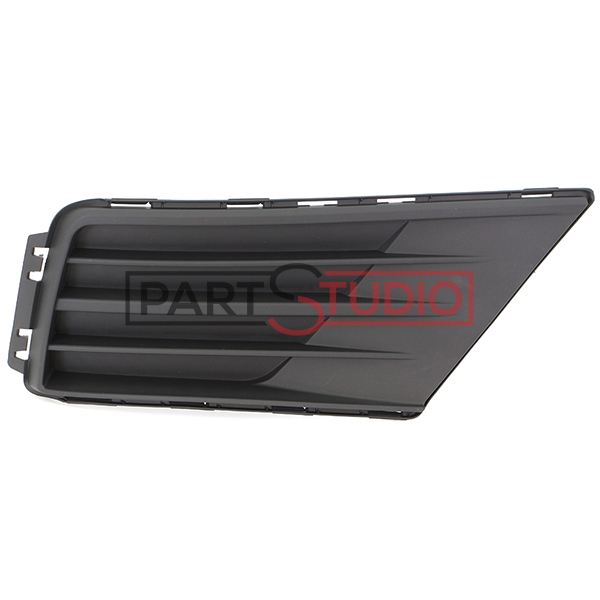 Grille de pare-chocs avant droite, noire, sans emplacement antibrouillard, modèle utilitaire