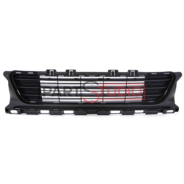 Grille de pare-chocs avant, sans emplacements radars, modèle sans régulateur de vitesse adaptatif, modèle avec phares halogènes