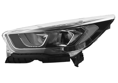 Phare avant gauche, lampes h15+h7 avec led, cadre chromé/noir