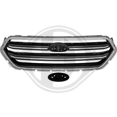 Grille de calandre, chromé/noire