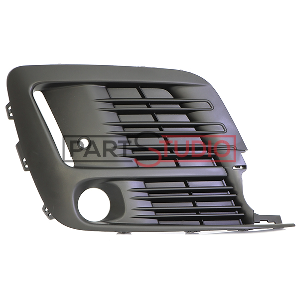 Grille de pare-chocs avant droite, avec emplacement antibrouillard, sans emplacement détecteur d'angle mort