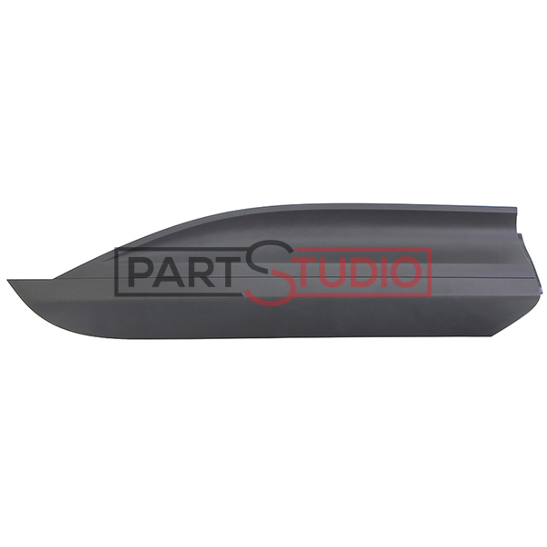 Moulure de porte arrière droite, noire, sans chrome