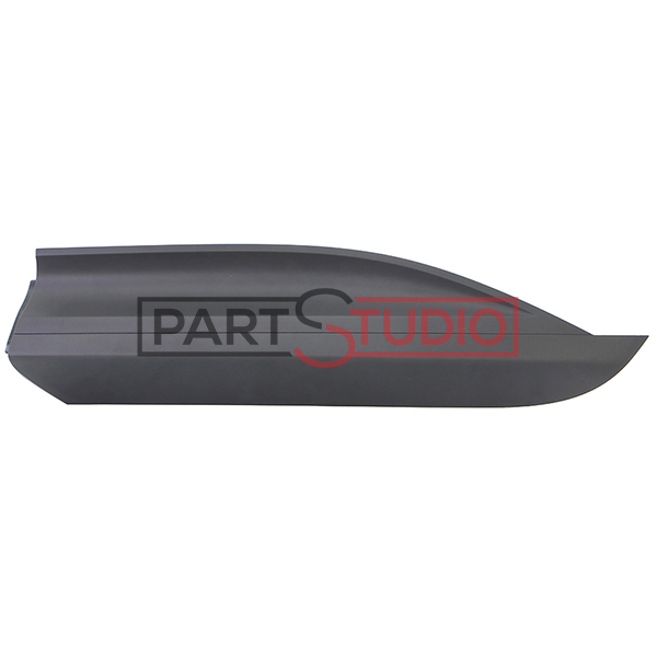 Moulure de porte arrière gauche, noire, sans chrome