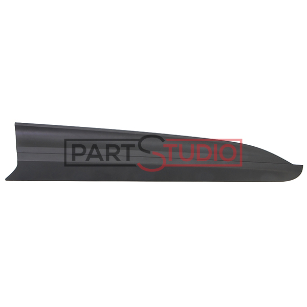 Moulure de pare-chocs avant droite, noire, sans chrome