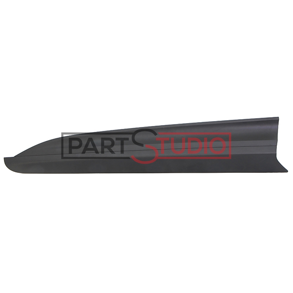 Moulure de pare-chocs avant gauche, noire, sans chrome