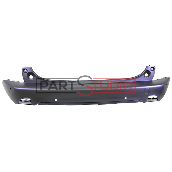 Pare-chocs arrière, noir, avec emplacements radars et park assist, avec emplacement bandeau noir