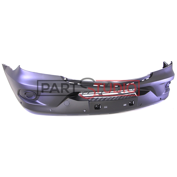 Pare-chocs avant, noir, sans emplacement antibrouillard, avec emplacements radars et park assist, sans option lave-phares