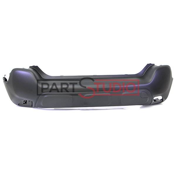 Pare-chocs arrière, noir, sans emplacements radars, sans emplacement détecteur d'angle mort, sans emplacement enjoliveur