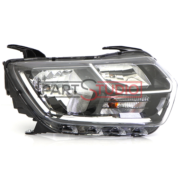 Phare avant gauche, lampe h1+h1+led