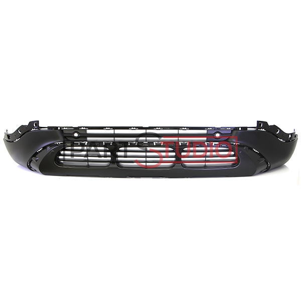 Spoiler de pare-chocs avant, noir, avec emplacements radars, avec emplacement enjoliveur