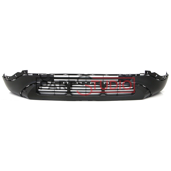 Spoiler de pare-chocs avant, noir, sans emplacements radars, avec emplacement enjoliveur