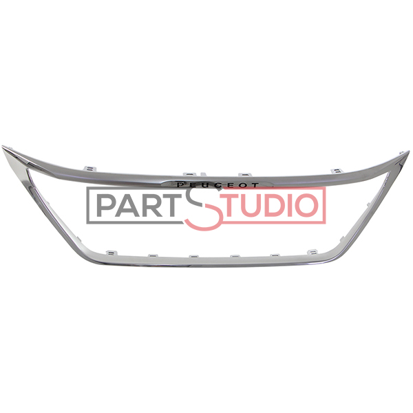 Contour grille de calandre, chromée, modèle phares led avec pare-chocs avant noir