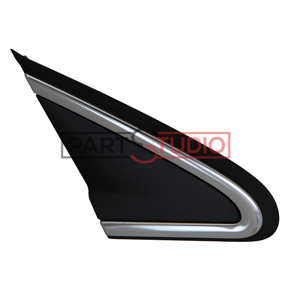 Enjoliveur d'aile avant droite, noir, avec chrome