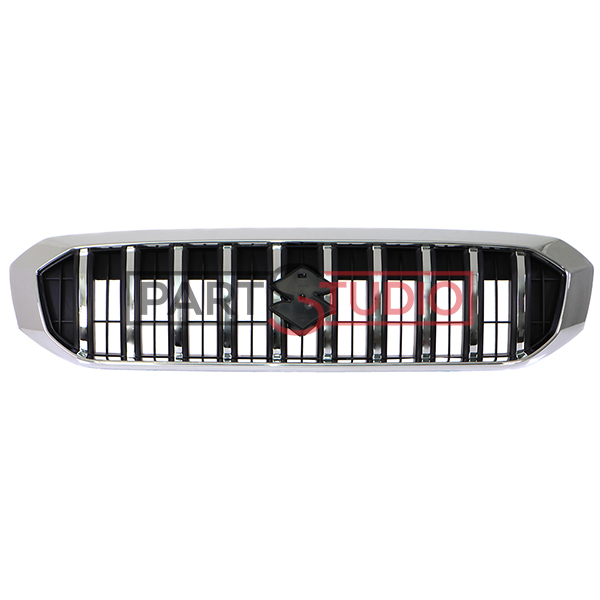 Grille de calandre, noire et chromée