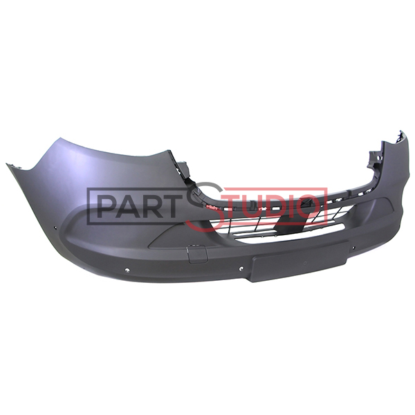Pare-chocs avant, noir, sans emplacements feu antibrouillard, avec emplacements park assist