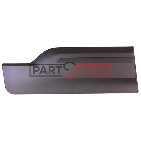 Moulure de porte coulissante latérale droite, noire