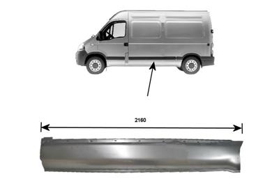 Panneau de porte latéral gauche, type moyen, 360 cm