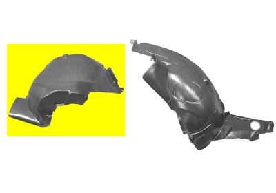 Pare-boue plastique d'aile avant droite, partie avant