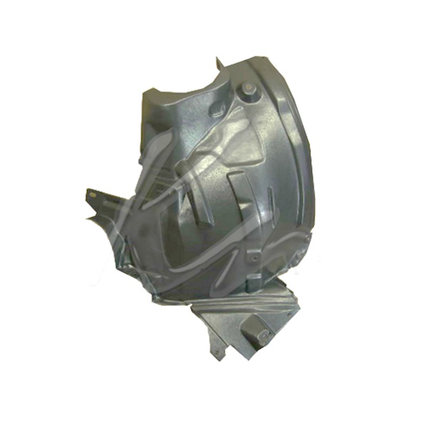 Pare-boue plastique d'aile avant gauche, partie arrière