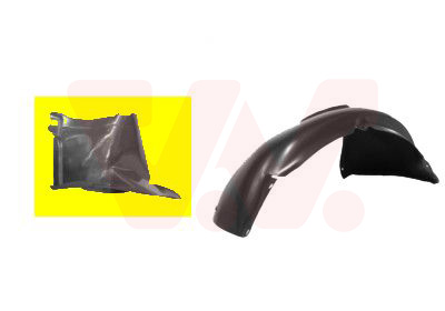 Pare-boue plastique d'aile avant droite, partie avant
