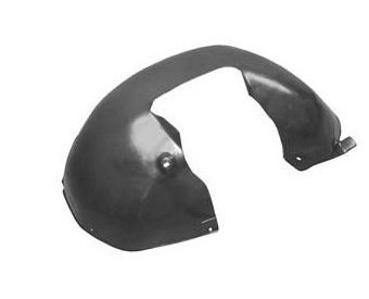 Pare-boue plastique d'aile avant droite, partie arrière