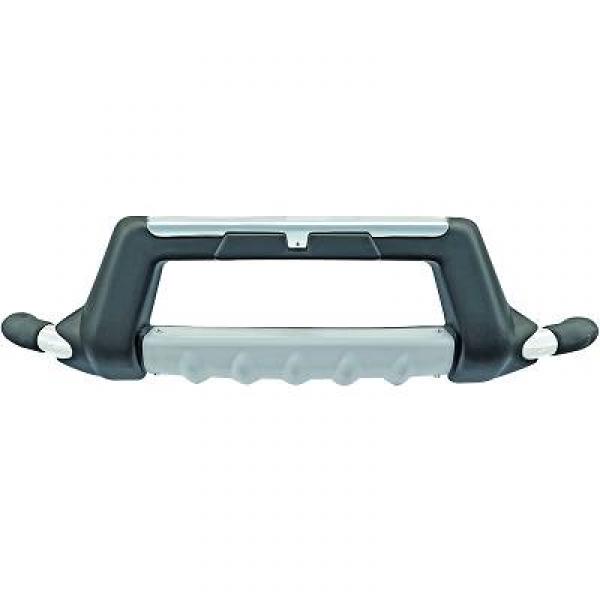 Pare-buffle avant, noir/aluminium