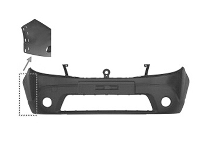 Pare-chocs avant, a peindre, avec emplacement antibrouillard, modèle stepway