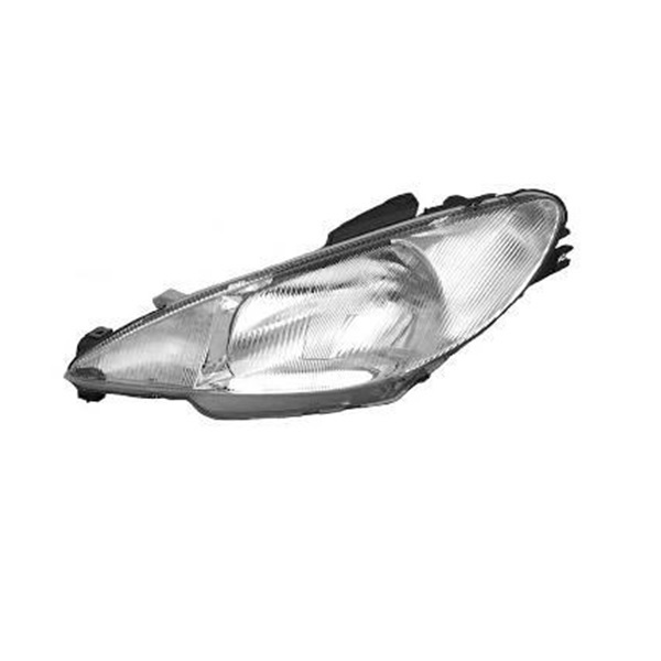 Phare avant gauche, lampe h4, modèle striée