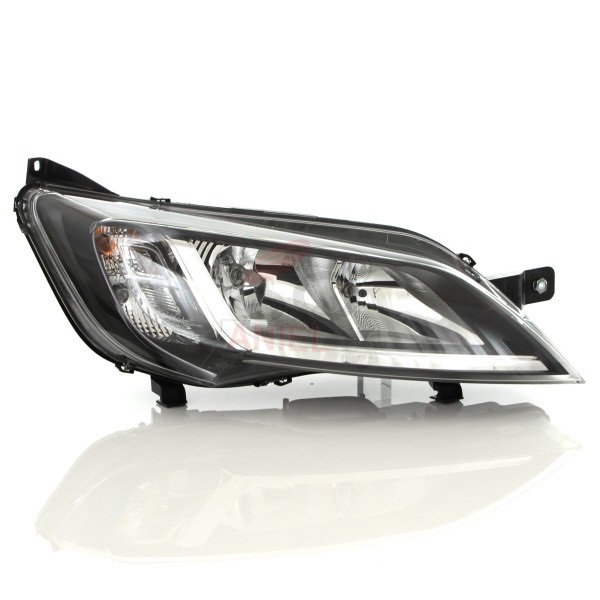Phare avant droit, lampes h7+h7, fond noir