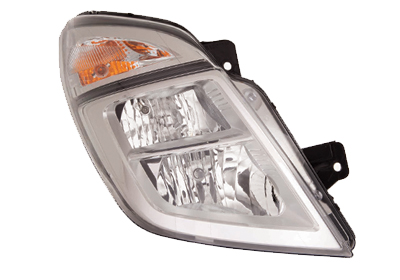 Phare avant droit, électrique, lampe h1 h7
