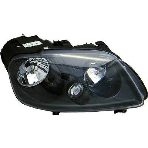 Phare avant droit, électrique, noir, lampe h7/h1