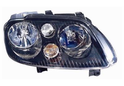 Phare avant droit, électrique, noir, lampe h7/h7
