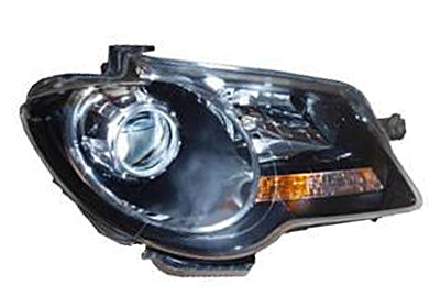 Phare avant droit, électrique, noir, lampe h7/h7