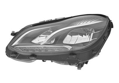 Phare avant gauche, lampe h7 + led