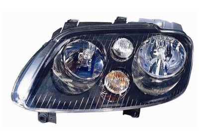 Phare avant gauche, électrique, noir, lampe h7/h7