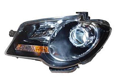 Phare avant gauche, électrique, noir, lampe h7/h7