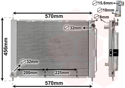 Module Refroidissement (Radiateur+Condensateur)