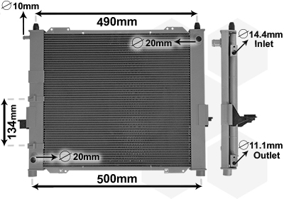 Module Refroidissement (Radiateur+Condensateur)