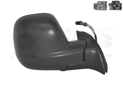 Rétroviseur droit, noir, électrique, chauffant, avec sonde de température