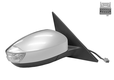 Rétroviseur droit, à peindre, électrique, chauffant, avec clignotant, avec éclairage au sol, avec rabattement électrique