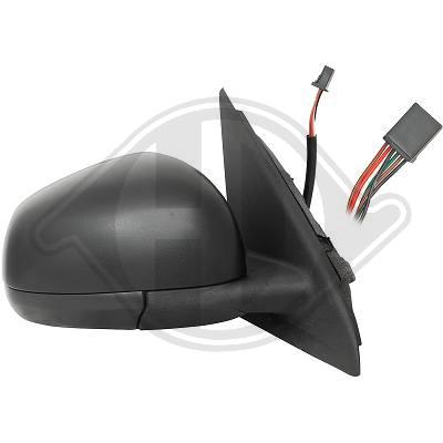 Rétroviseur droit, noir, électrique, chauffant