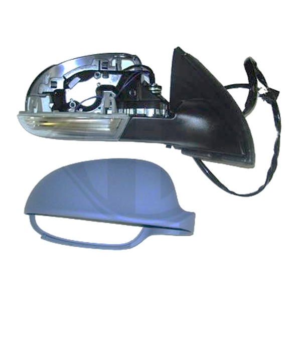 Rétroviseur droit, à peindre, électrique, rabattable électriquement, chauffant, avec clignotant, avec éclairage au sol, sans glace, sans coquille