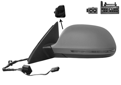 Rétroviseur gauche,  a peindre, chauffant, électrique, avec clignotant, fonction side assist