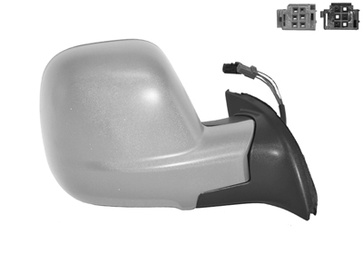 Rétroviseur droit, à peindre, électrique, rabattable électriquement, chauffant, avec sonde de température, petit modèle