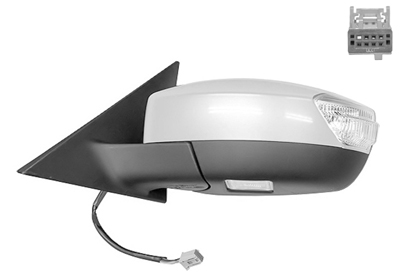 Rétroviseur gauche, à peindre, électrique, chauffant, avec clignotant, avec éclairage au sol, sans rabattement électrique