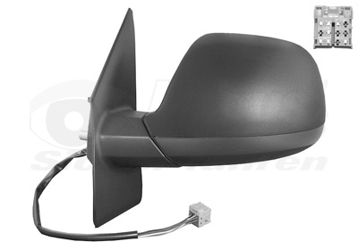Rétroviseur gauche, noir, électrique, chauffant