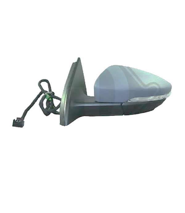 Rétroviseur gauche, à peindre, électrique, rabattable électriquement, chauffant, avec clignotant, avec éclairage au sol, avec mémoire