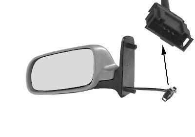 Rétroviseur gauche, à peindre, électrique, chauffant